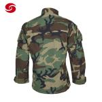 Woodland Camouflage Print Army Combat Military Uniform Polyester / Cotton