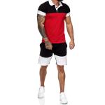 OEM Football Sports Mens Tracksuit Shorts Set Slim Fit Customs Logo