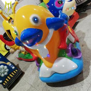 Wholesale Hansel children indoor fun game token operated dolphin kiddie ride from china suppliers