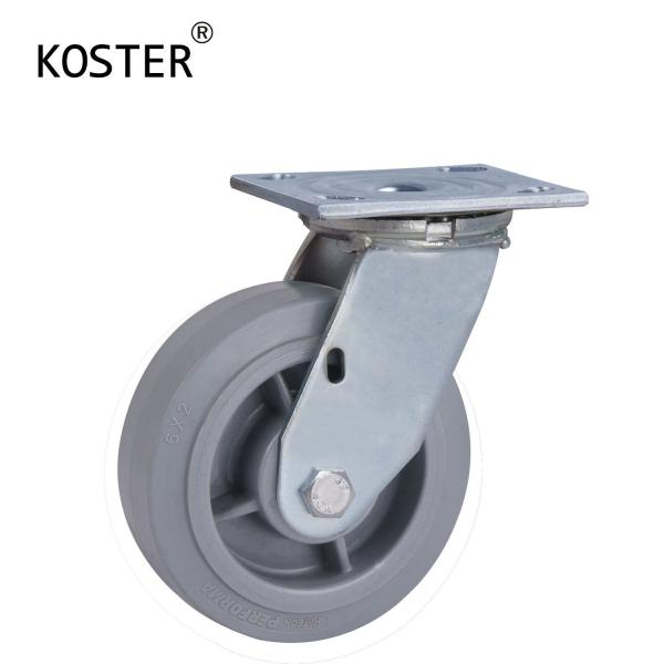 Industry Trolley Customized Request for Heavy Duty Rigid Rotary Brake and TPR