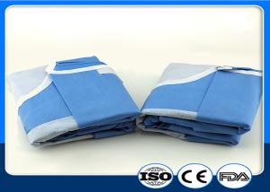 Wholesale Nonwoven Disposable Surgical Gown Reinforced Blue Hospital Spunlace from china suppliers