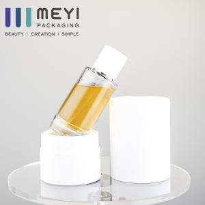 Wholesale No - Leaking 50ml Perfume Bottle Glass With White Magnetic Perfume Cap from china suppliers