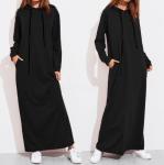 Long Sleeve Plus Size Ladies Shirts Long Hoodie Dress For Girls Eco Friendly