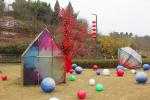 Eco Friendly Red Lantern Silk Material Hand Made Chinese Festival Lantern