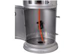 Outdoor free standing Stainless Steel Silver Gas Small Column Patio Heater