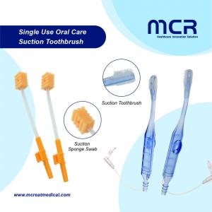 Wholesale Silicone Brush Head Transparent Handle Suction Toothbrush for Nursing Product from china suppliers