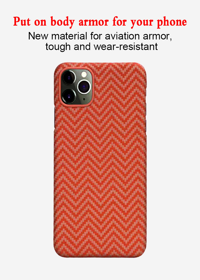 3D Touch Feeling iPhone 11 Pro Max Waterproof Case Aramid Fiber Phone Case