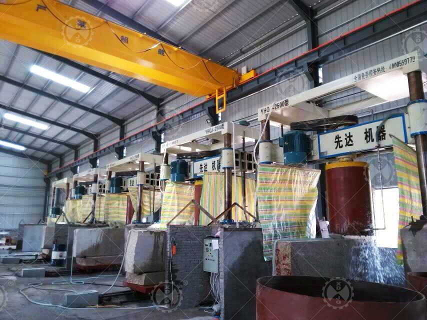 High Efficiency Four-Cylinder Gantry Stone Cutting Machine For Column Slab
