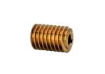 Brass Worm Gear Small Brass Spur Gears 1 Lead 0.5 High Wear Resistance