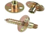 Customization nuts flange screws three holes iron plate furniture round