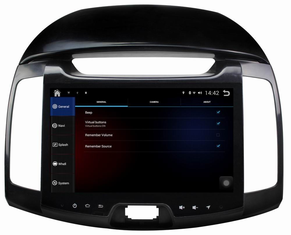 Ouchuangbo 9 inch big screen Android 4.4 car gps navigation system for Hyundai Elantra 2011