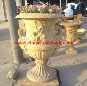 Wholesale fiberglass resin garden flowerpot planter from china suppliers