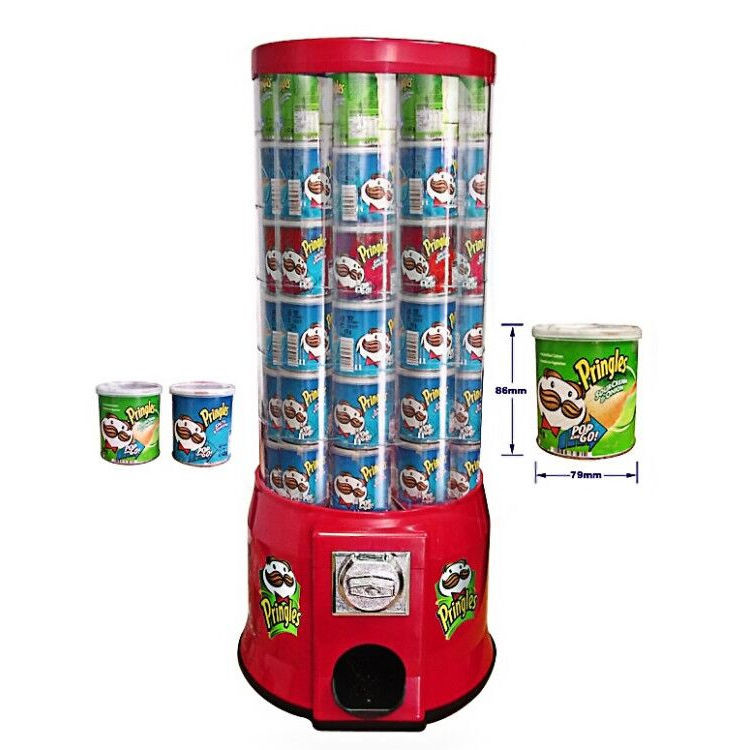Red ABS Vending Machine Interactive Digital Display Cashless Payment