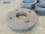 Black Metal Carbon 10mm Steel Plate Cut To Size Stamping Machine Parts Side