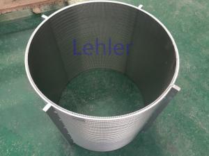 Wholesale HV2000 Pressure Screen Basket , Wire Strainer Basket For Pulp And Paper Industry from china suppliers