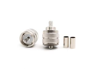 Wholesale RF Connector UHF Male for RG58 cable crimp from china suppliers