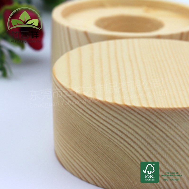 Natural Wood Color Round Perfume Bottle Lid Pine Wood Perfume Bottle Cap