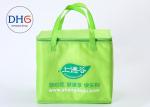 Promotional Insulated Cooler Bags , Insulated Food Bags Embroidered Green
