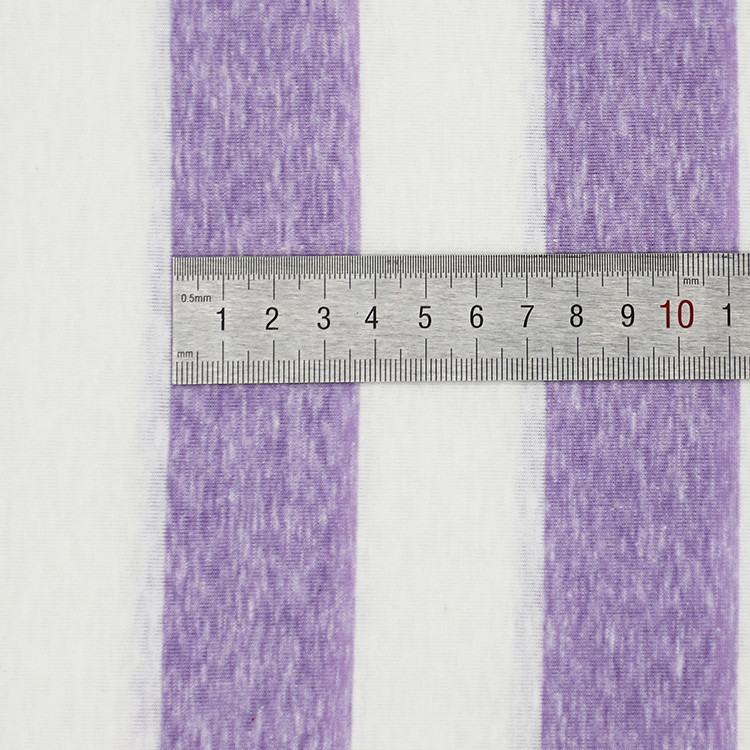 Light And Soft Comfortable Good Texture Striped Material Fabric For T-Shirt