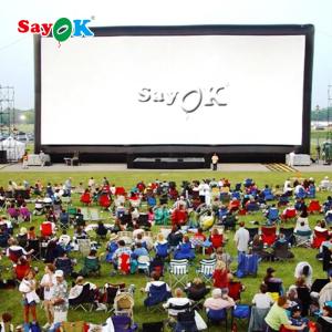 Wholesale Inflatable Video Screen Custom Open Air Fourfold Sewing Blow Up Cinema Screen from china suppliers