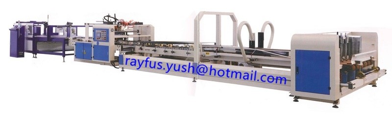 Auto Folder Gluer Machine Inline Pp Strapper Pp Belt Heated Joint Inline