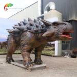 Waterproof Theme Park Life Size Animatronic Dinosaur Realistic Ankylosaurus For