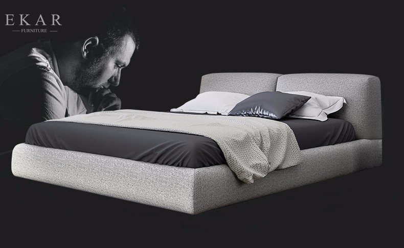 Wooden Bed Frames Embedded Double Bed Designs in Wood