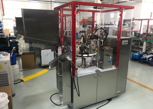 4,800 pcs/hour Plastic Cream Tube Filling Machine / Tube Toothpaste Packaging