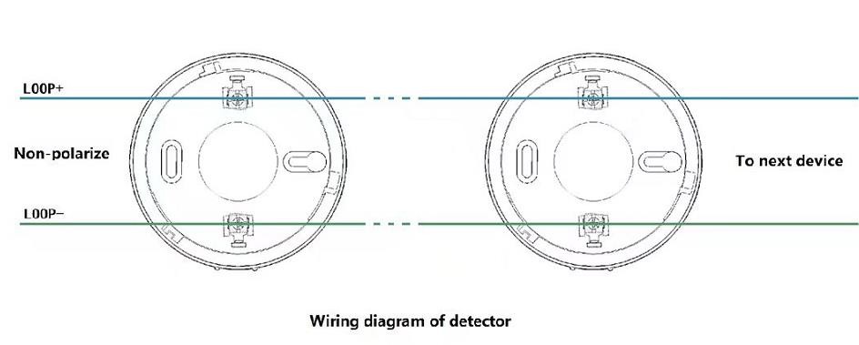 2-Wire Smoke Alarm for Addressable Fire Alarm System Fire Protection System for Coordinated Emergency Response