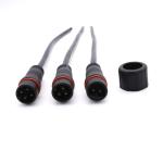 Male Female Screw Type Cable Connector , IP67 2 Pin Waterproof LED Connector