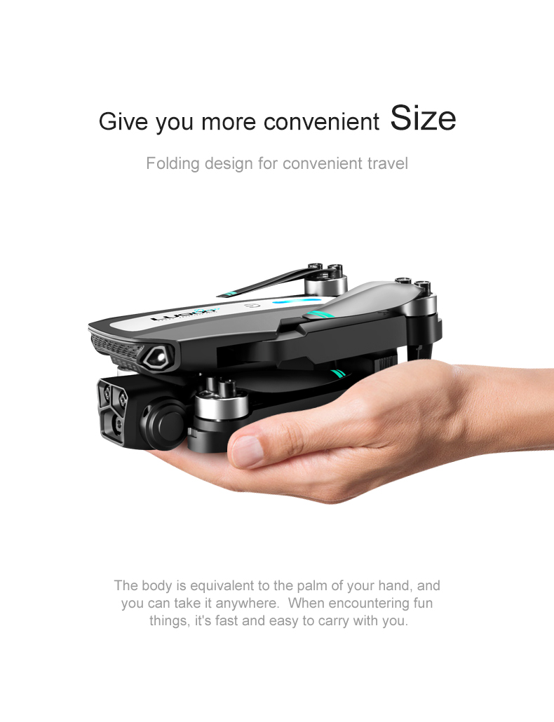 Lu900 Mini Drone 4k Dual Camera Drone With 5g Wifi Fpv Abs Remote Control Toys 100m Image Transmission Distance Yes Gyro