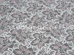 Pink / White Cotton Nylon Lace Fabric Or Customization Color For Apparel SYD