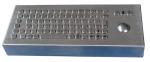 IP66 84 Keys Desktop Silver Industrial Metal Keybaord For Outdoor