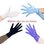 Textured 3.5 Mil Hospital Disposable Blue Nitrile Exam Gloves Anti Slip