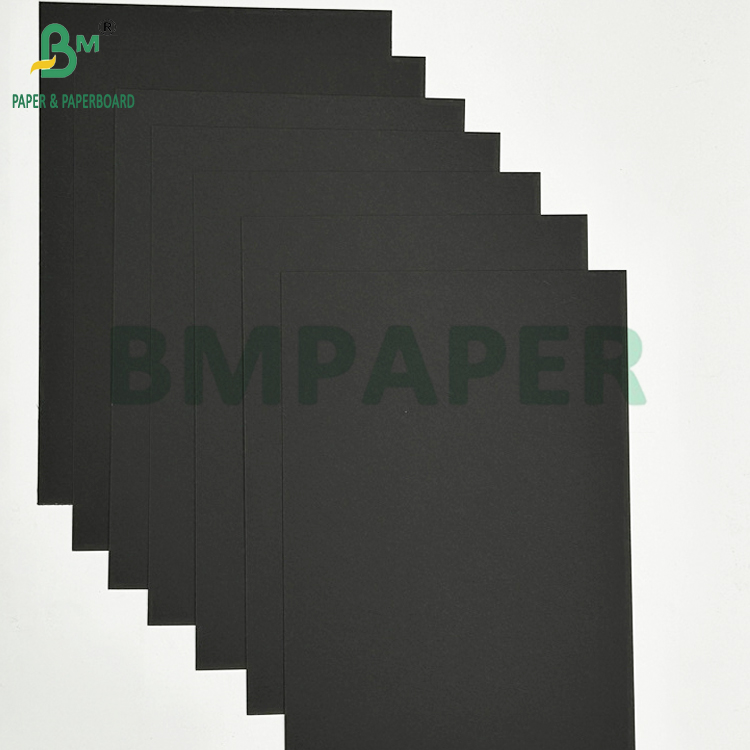 400gsm 450gsm Black Cardboard Sheets For Perfume Box 89 x 119cm Good Folding