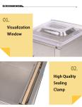 DZ-350 Desktop Double Chamber Vacuum Packer For Auto Packing Bags And Durian