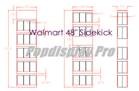 Pet Food Retail End Cap Displays With 2 Dividers And Wedged Top