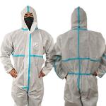 PP Disposable Disposable Isolation Gowns Nonwoven Working Suit White Color