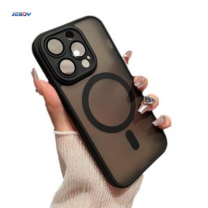 Wholesale Translucent Frosted Skin-Friendly Magsafe Phone Case Camera Protection For iPhone from china suppliers