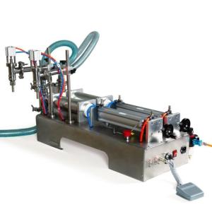 Wholesale Electric Liquid Filling Packaging Machine , Horizontal Dual Head Piston Filler from china suppliers