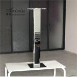ZT-564S Wholesale hot sale tall silver mirror pillar flower stands for wedding