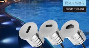 Wholesale 1W Mini DC12V Outdoor Stair Lighting Recessed Landscape Spotlights Deck Stair Lights Interior Outdoor Led Step Lights Le from china suppliers