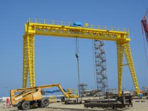 Wholesale 50T Truss Gantry Construction Crane In Storage Yard from china suppliers
