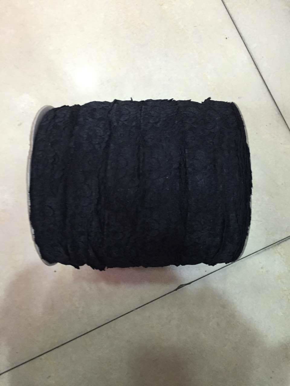 29cm * 300cm 2017 Fashion Lace Border Eyelash Lace Edge in Black/Ivory color