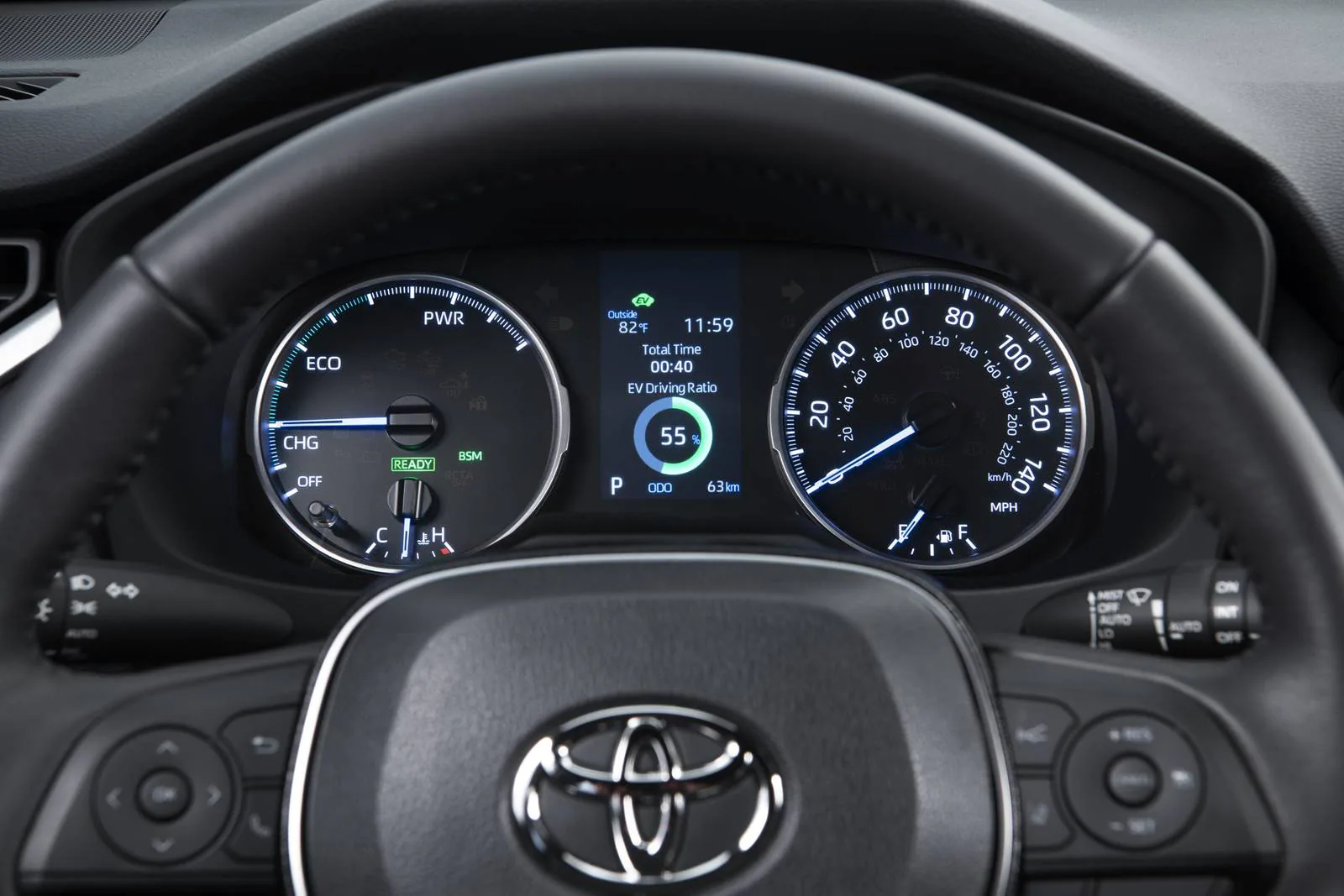 To-yota RAV-4 Compact SUV Hev Car Dual-engine 2.5L Cvt Elite Version 5 Seats SUV Fuel Electric Hybrid Car in Compact Size