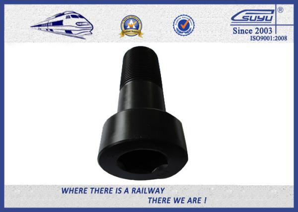 Oxide Black 10.9 Grade Hexagon Railway Bolt Hardness 43 To 47 Cold Bending 90