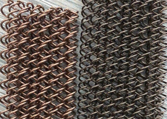 1.5mm Architectural Metal Mesh Acid Resistant Fireplace Mesh Screen Curtain