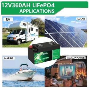 Wholesale 12V 360Ah 280AH LiFePO4 Battery Pack 12.8V 4608Wh Rechargeable RV Car Battery 4000+ Deep Cycles from china suppliers