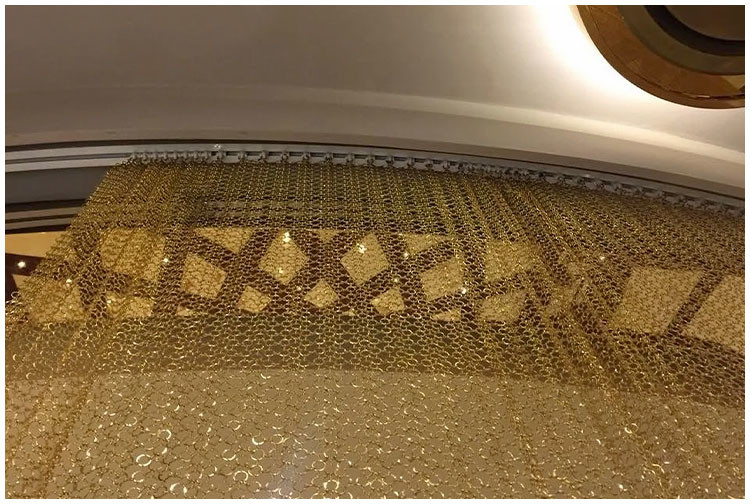 Chain Braid Ring, Chainmail Curtain, Ring Metal Curtain For Building Exterior And Interior Decoration