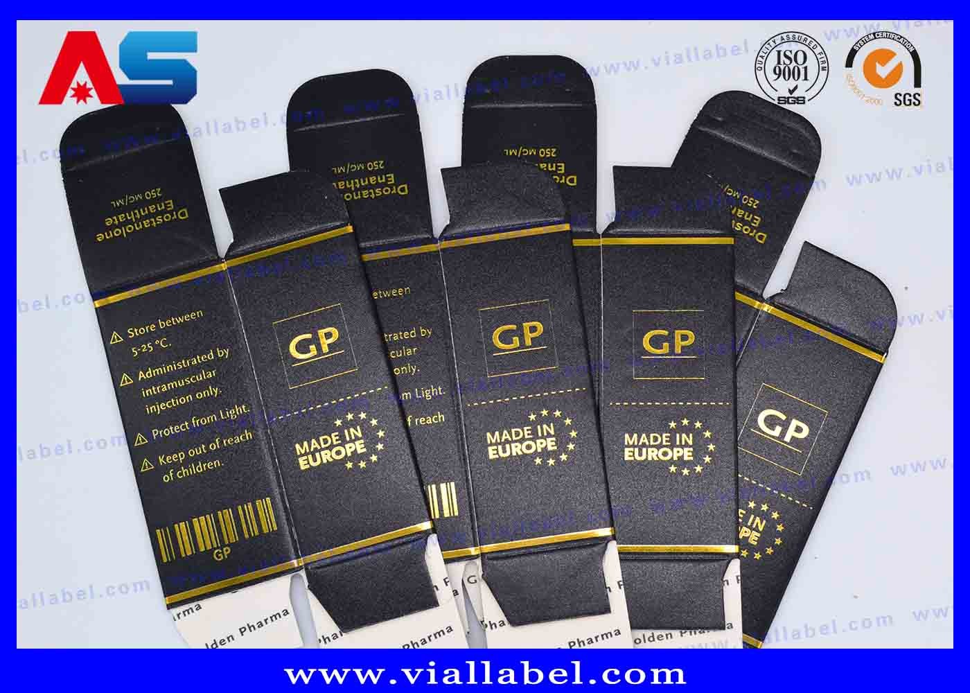 Custom 10ml Vial Stickers And Boxes For Different Anabolic Vials Free Design